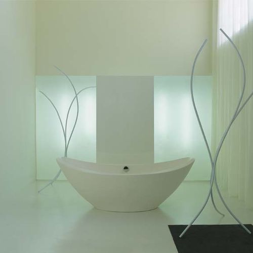 Baignoire ovale - LAVASCA - Rapsel International Srl - à poser / en résine / blanche