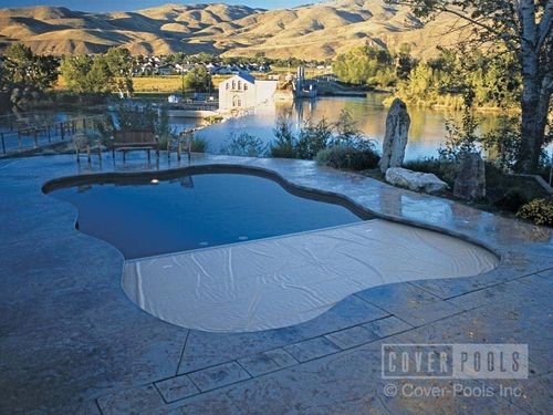 Couverture de piscine automatique - COVER POOLS - de sécurité / pour piscine à forme libre