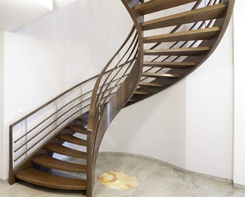 Escalier hélicoïdal - AMSTERDAM - Siller Stairs - à marches en bois / structure en bois / résidentiel