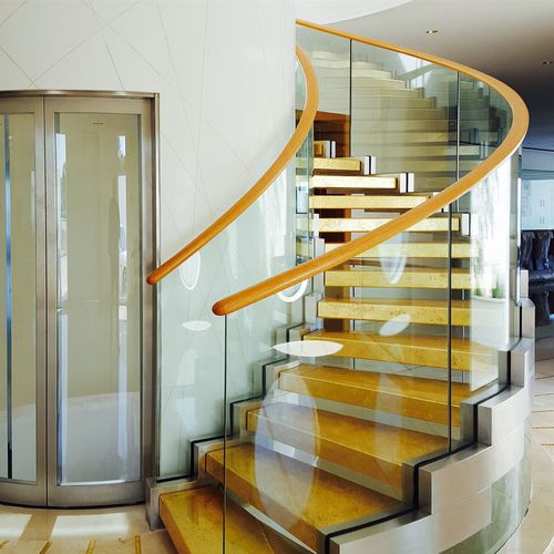 Escalier hélicoïdal - COBRA GOLD - Siller Stairs - structure en acier inoxydable / résidentiel / professionnel