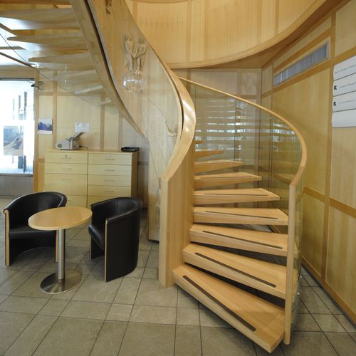 Escalier hélicoïdal - EUROPA ART - Siller Stairs - à marches en bois / structure en bois / professionnel