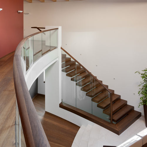 Escalier droit - EUROPA COMMERCIAL - Siller Stairs - à marches en bois / résidentiel / professionnel