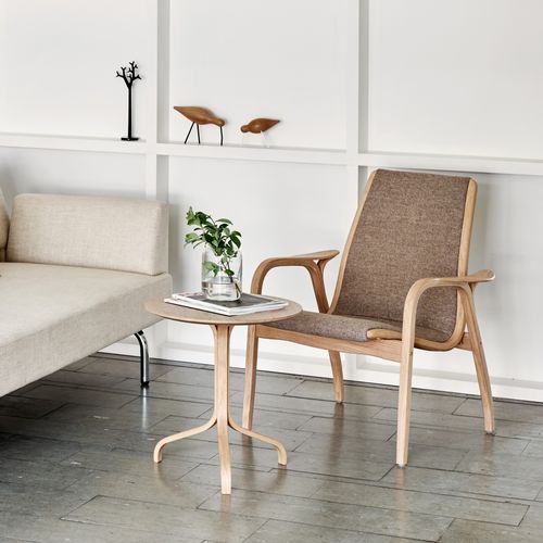 Fauteuil design scandinave - LAMINETT - Swedese Möbler - en cuir / en tissu / en peau de mouton