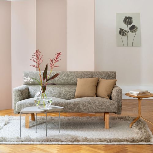 Canapé contemporain - NOVELL - Swedese Möbler - en tissu / inclinable / gris