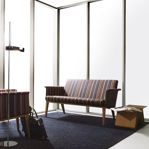 Banquette contemporaine - LAZY - Swedese Möbler - en tissu / en hêtre / en chêne