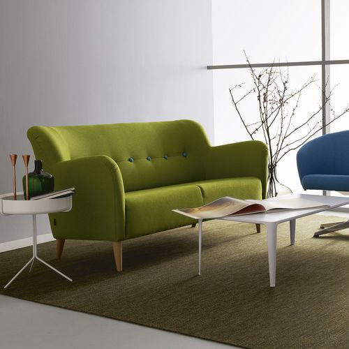 Canapé contemporain - NOVA - Swedese Möbler - en tissu / gris / blanc