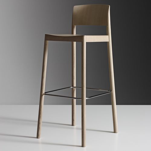 Chaise de bar contemporaine - GRACE - Swedese Möbler - d'intérieur / en hêtre / en frêne