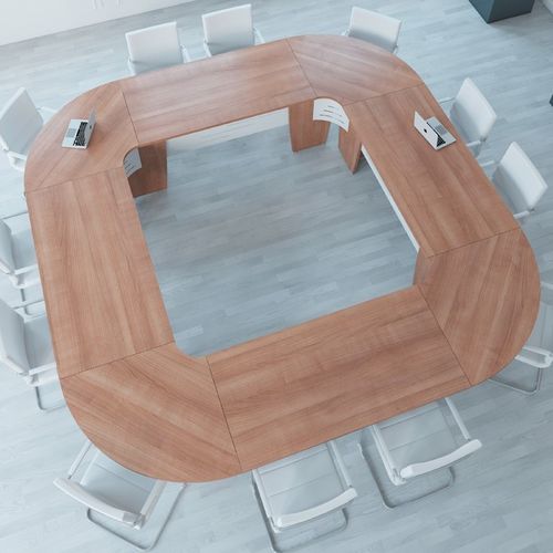 Table de réunion contemporaine - SUCCES - Buronomic - en bois / en stratifié / avec piètement en bois