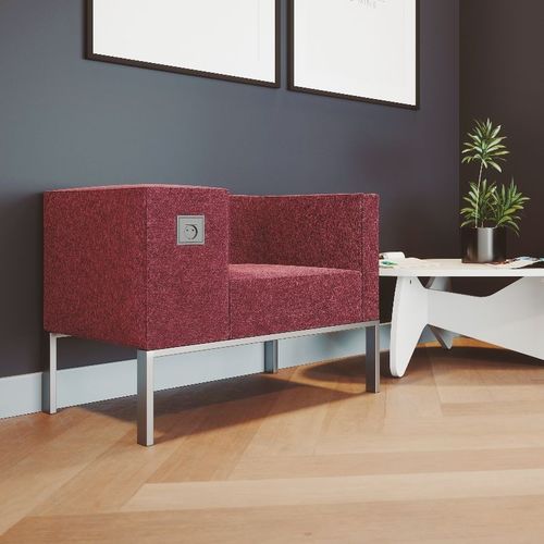 Fauteuil contemporain - BOLD - Buronomic - en tissu / en polyuréthane / rouge
