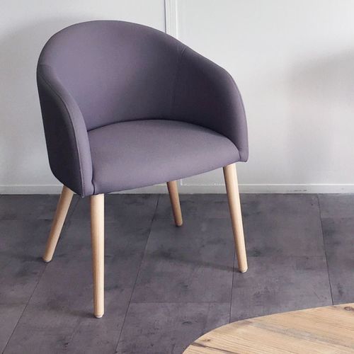 Fauteuil visiteur classique - AVA - Buronomic - en tissu / tapissé / violet