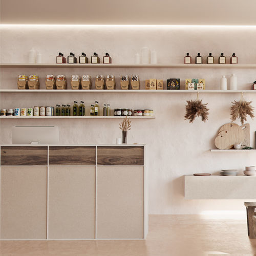 Panneau décoratif. mélaminé - DUO - FINSA - pour agencement intérieur / lisse / aspect bois