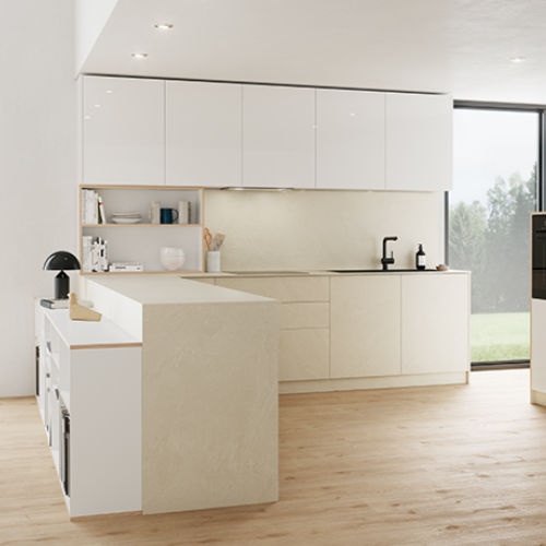 Panneau décoratif. mélaminé - LAM - FINSA - pour agencement intérieur / lisse / uni