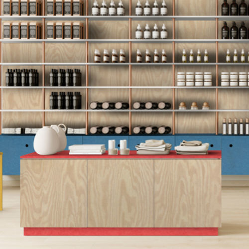 Panneau décoratif. en fibre de bois - FIBRACOLOUR - FINSA - pour agencement intérieur / lisse / aspect bois