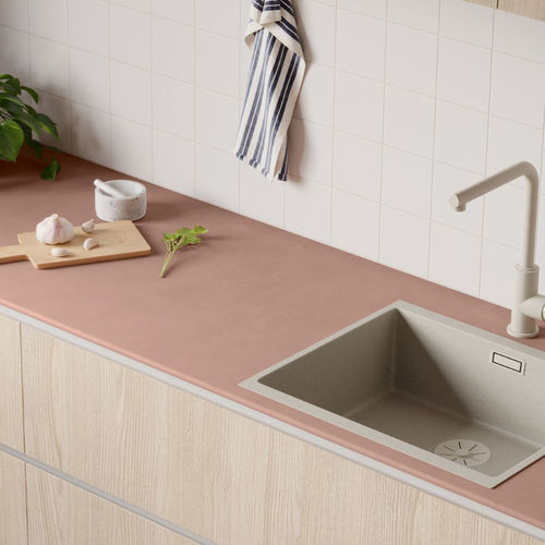 Plan de travail stratifié - FINTOP XTRIM - FINSA - en HDF / de cuisine / couleur personnalisable