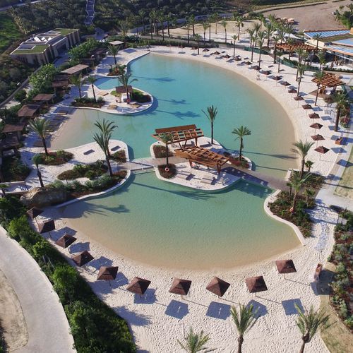 Piscine sur mesure - Lagoon - Myrtha Pools - modulaire / antidérapante / d'extérieur