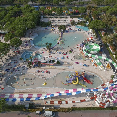 Piscine d'extérieur - Myrtha Pools - pour parc aquatique / enterrée / en acier inoxydable