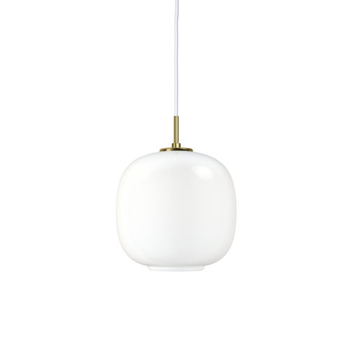 Suspension - VL45 RADIOHUS 250 - Louis Poulsen - en laiton brossé / en verre soufflé / contemporaine