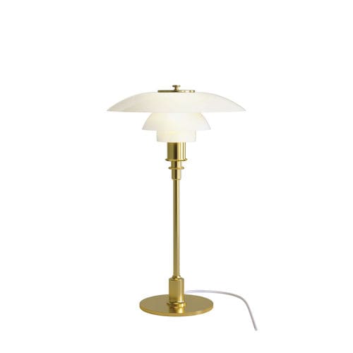 Lampe de table - PH 3/2 - Louis Poulsen - en laiton / en métal chromé / en verre soufflé