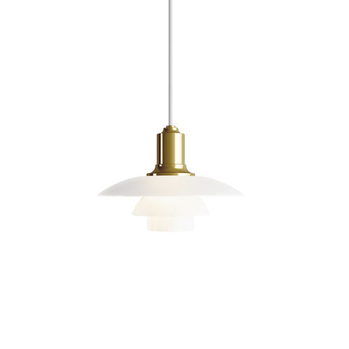 Suspension - PH 2/1 - Louis Poulsen - en laiton / en verre soufflé / contemporaine