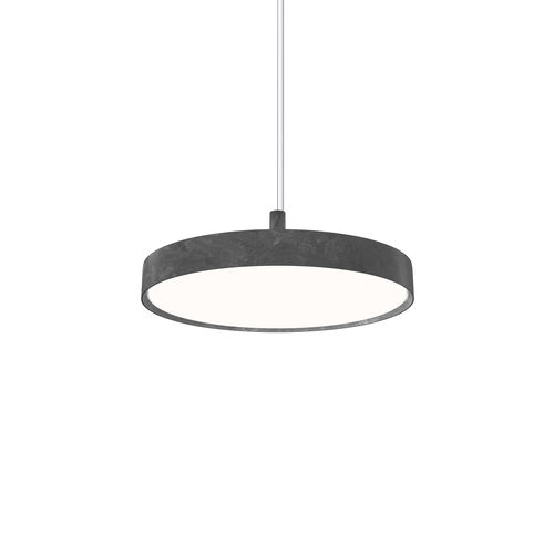 Suspension - LP SLIM ROUND RAW Ø440 - Louis Poulsen - en fonte d'aluminium / en acrylique / contemporaine