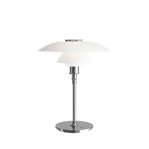 Lampe de table - PH 4½-3½ TABLE - Louis Poulsen - en aluminium / en laiton / en acier chromé