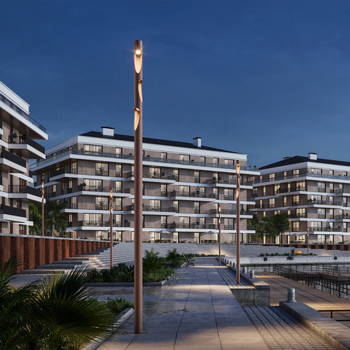 Lampadaire urbain - FLINDT PLAZA - Louis Poulsen - contemporain / en aluminium / en polycarbonate