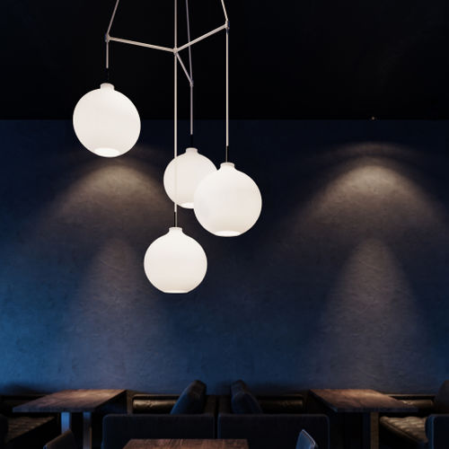 Suspension - DEPENDANT - Louis Poulsen - en aluminium / en laiton / en polycarbonate