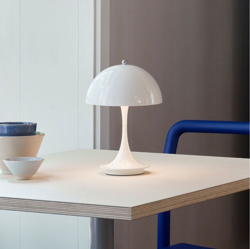 Lampe de table - Panthella Portable - Louis Poulsen - en acier / en fonte d'aluminium / contemporaine