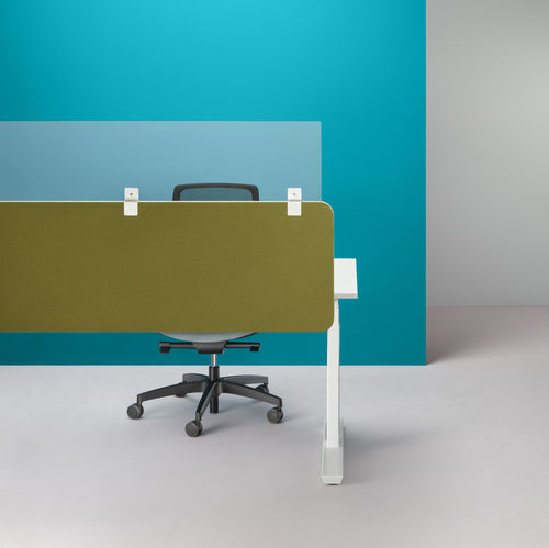 Séparateur de bureau sur bureau - EP/EX - PLANNING SISPLAMO - en méthacrylate / transparent
