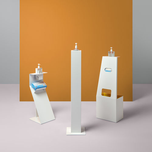 Distributeur de gel désinfectant sur pied - EP/DGM, EP/DGG, EP/GG/PAP - PLANNING SISPLAMO - manuel / pour bureau / pour école