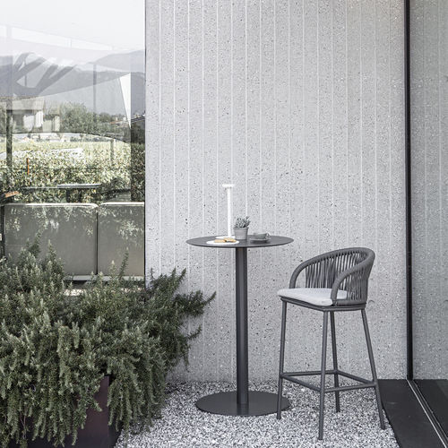 Chaise de bar contemporaine - PLEASURE 2.0 - Atmosphera - d'extérieur / en corde / avec piètement en aluminium