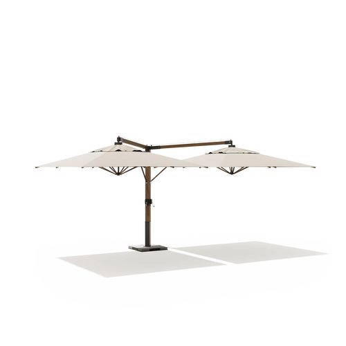 Parasol en tissu acrylique - FELIX - V - Atmosphera - en aluminium / en teck / en iroko