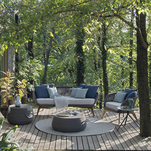Canapé contemporain - LUDO - Atmosphera - de jardin / en tissu / en corde
