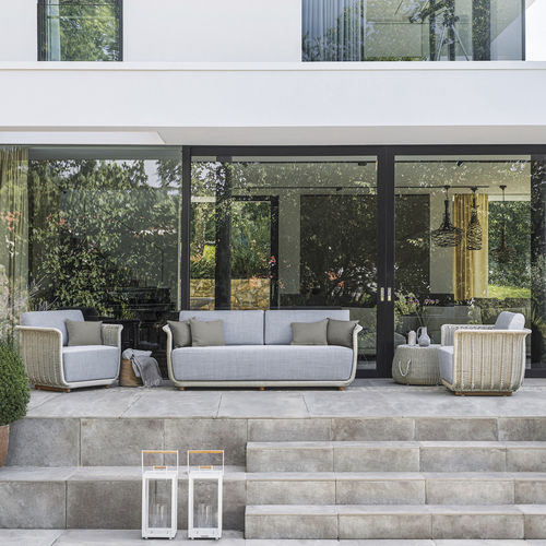 Canapé contemporain - BELLAGIO - Atmosphera - d'extérieur / en tissu / en corde