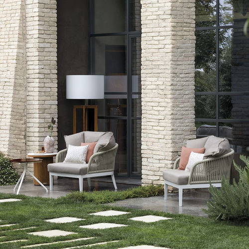 Fauteuil contemporain - DREAM 2.0 - Atmosphera - en tissu / en aluminium / en fibres synthétiques
