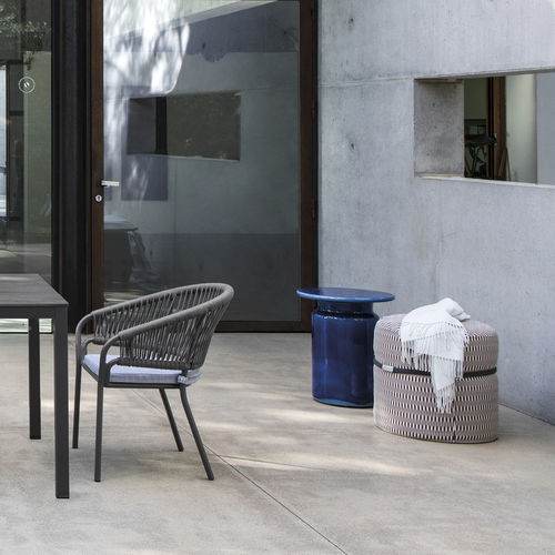 Pouf contemporain - LEVANTE - Atmosphera - en tissu / rond / déhoussable