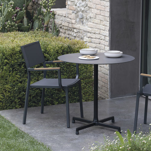 Chaise contemporaine - SUNNY - Atmosphera - d'extérieur / en Textilene® / en teck