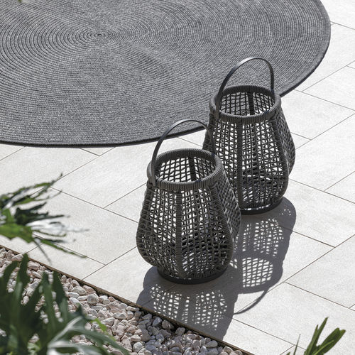 Lanterne contemporaine - LUDO - Atmosphera - en aluminium / en corde / à LED
