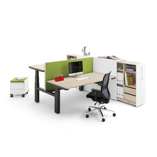Bureau pour open space - WINEA ECO - WINI Büromöbel Georg Schmidt GmbH & Co. KG - contemporain / en placage de bois / droit