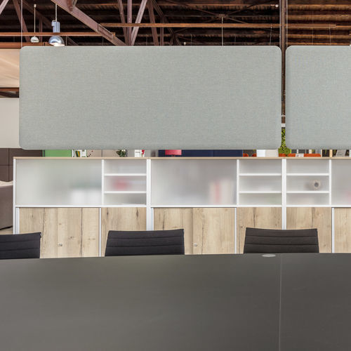 Cloison de bureau - WINEA SONIC - WINI Büromöbel Georg Schmidt GmbH & Co. KG - modulaire / suspendue / en aluminium
