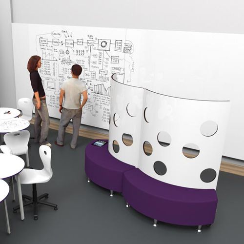 Tableau blanc - LEARNINGSURFACE®  - Spaceoasis - mural / pour bureau / pour école