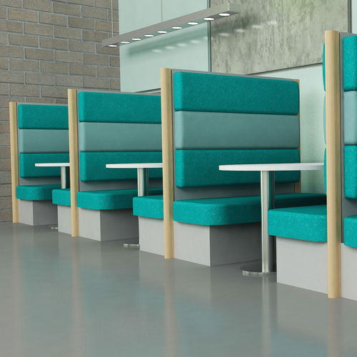 Banquette de bistrot contemporaine - FIZZ - Spaceoasis - en tissu / professionnelle / avec dossier haut