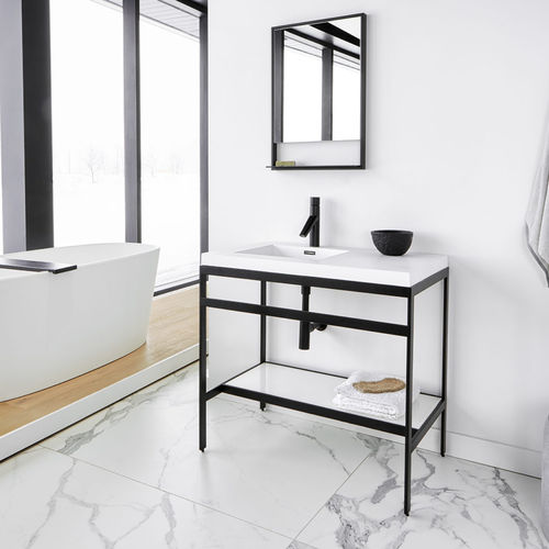 Meuble vasque double - CONSOLE - WETSTYLE - à poser / en verre / en métal