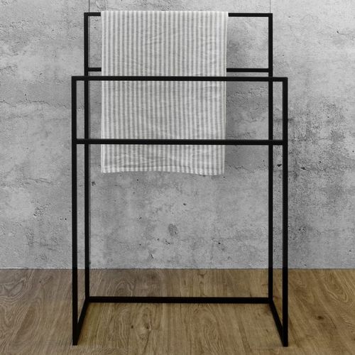 Porte-serviettes 3 barres - 22TH - WETSTYLE - sur pied / en inox / noir