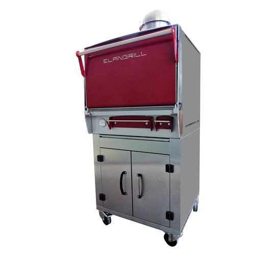 Four professionnel - BRACE FB 900 - ELANGRILL - à charbon / pose libre / avec sole fixe