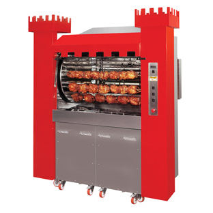 Rôtissoire à bois - TORRE 126/P - ELANGRILL - mobile / professionnelle / à 6 broches