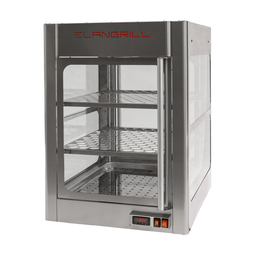 Vitrine chauffante à poser - TCR1 - ELANGRILL - avec éclairage intégré / avec portes battantes / pour commerce