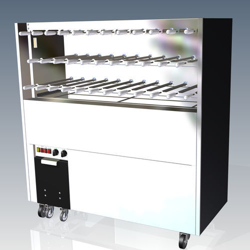 Gril à charbon - CM 35 PLUS - ELANGRILL - au sol / professionnel