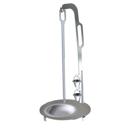 Porte-brochette en acier inoxydable - ELANGRILL - simple