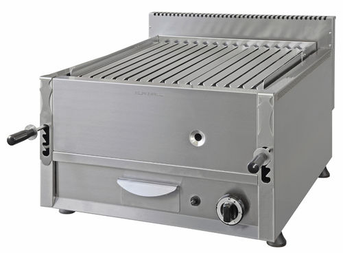 Gril à gaz - GRIGLIA PIETRA LAVICA GAS MOD.650 - ELANGRILL - sur plan / professionnel